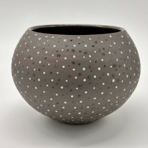 Grand Vase Mille Points - Gris