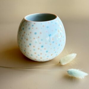 Petit Vase Porcelaine "Mille points"